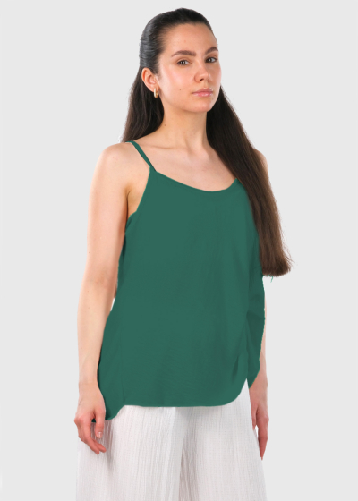 Luna dark green top