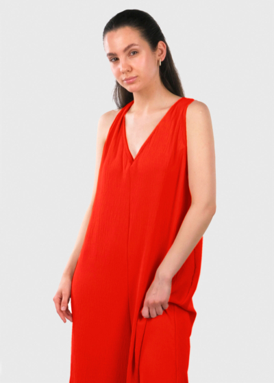 Tiana red jumpsuit