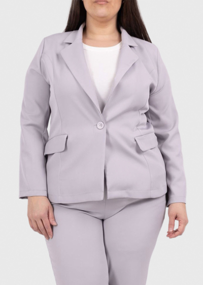 Arsinoуа Plus Size grey women's blazer