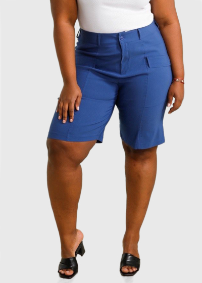 Tefia Plus Size blue shorts