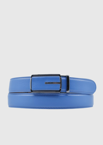 Galileo blue leather belt
