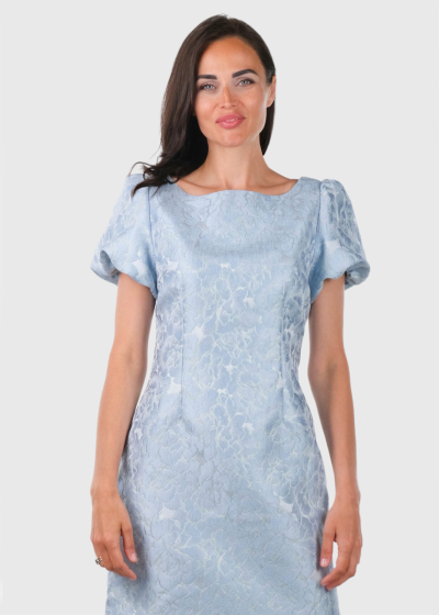 Raina голубое короткое вечернее платье
