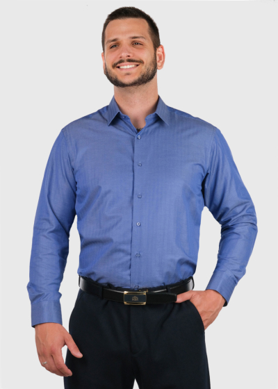 Firas blue mens shirt