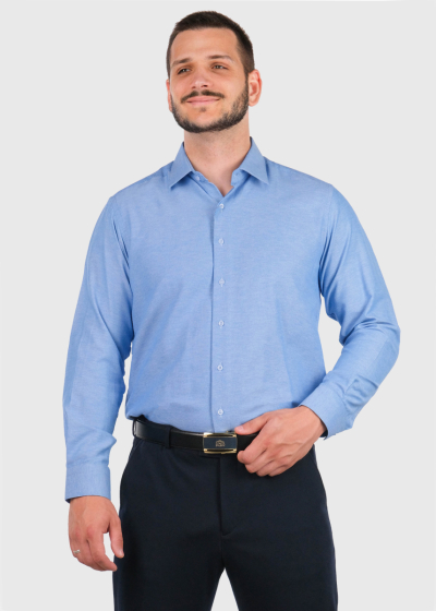 Feanor Regular Fit blue mens shirt