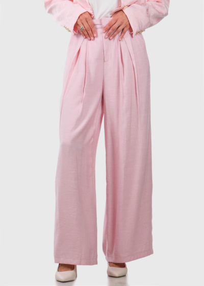 Valeria pink wide leg pants