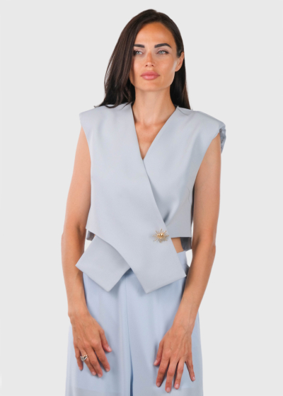 Sofia light blue women's vest