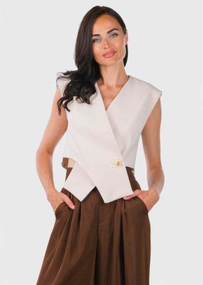 Sofia beige women's vest