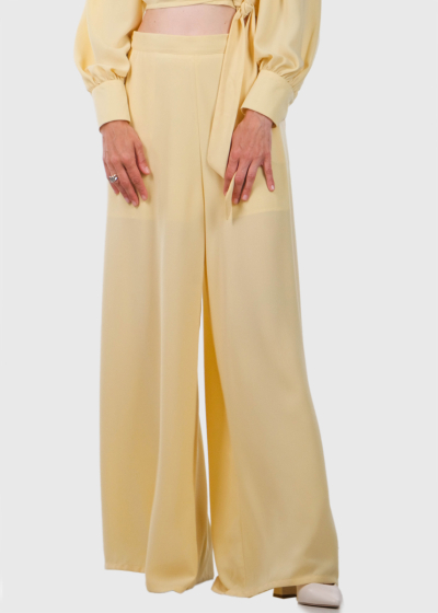 Yliana yellow wide leg pants