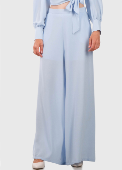 Yliana light blue wide leg pants