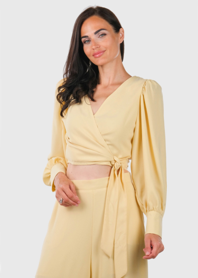 Tatjana желтая блузка с длинными рукавами