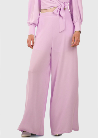 Yliana pink wide leg pants