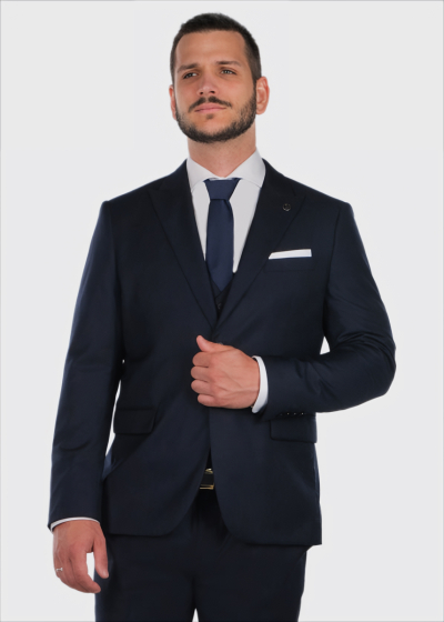 Gamil Slim Fit dark blue suit