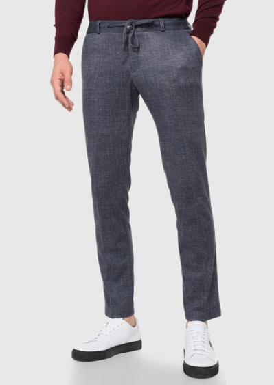 Amalio Slim Fit pelēkas vīriešu bikses