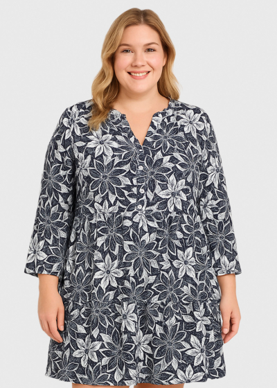 Suada Plus Size printed dress