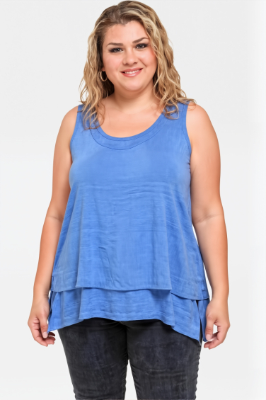 Suzan Plus Size blue t-shirt
