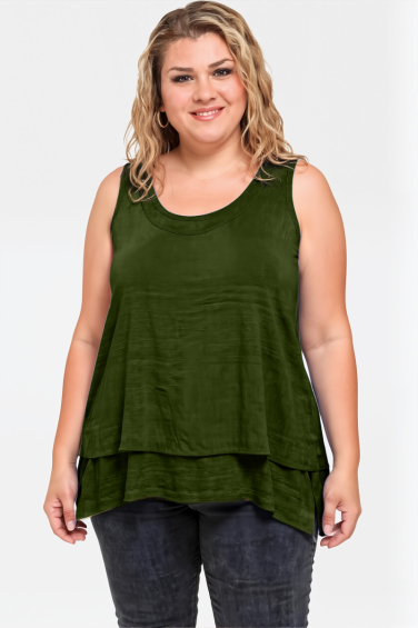 Suzan Plus Size khaki t-shirt