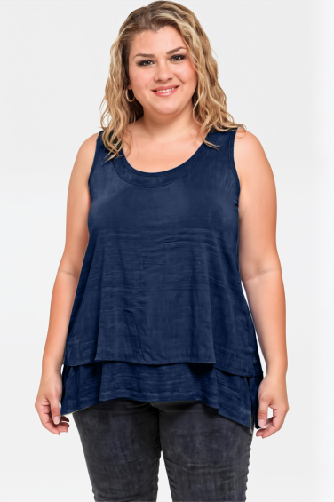 Suzan Plus Size dark blue t-shirt