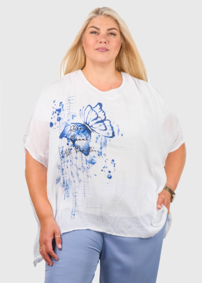 Sanabi белая блузка Большого размера