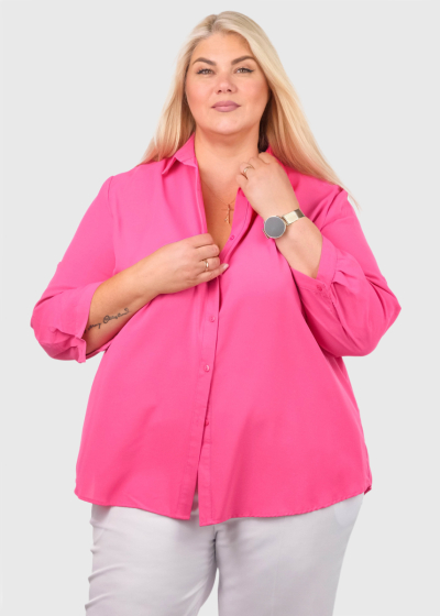 Alina розовая блуза Большого Размера