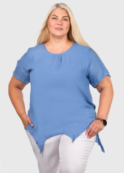 Kamini синяя блузка Большого размера
