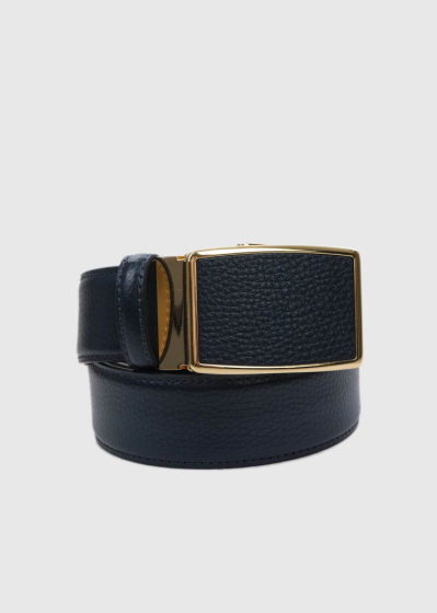 Benito black mens leather belt