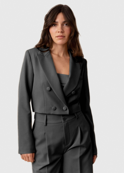 Athena black striped blazer