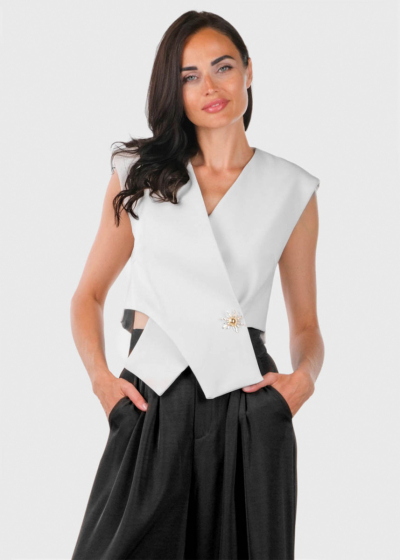 Sofia white women's vest