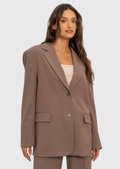 Samara brown oversized blazer