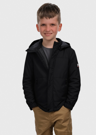 Skate black jacket with hood