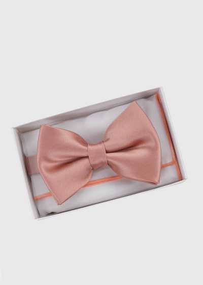 Beige men's bow tie