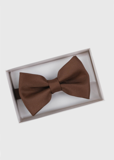Brown men's bow tie