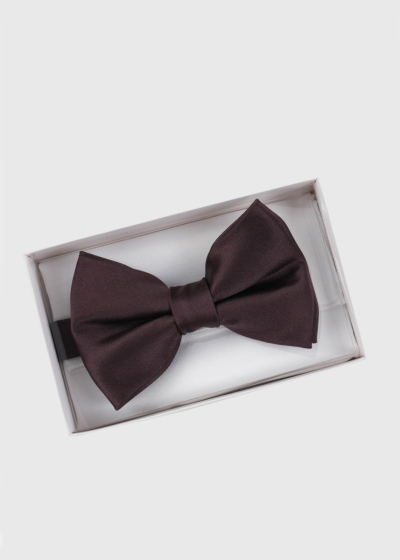 Dark brown men's bow tie
