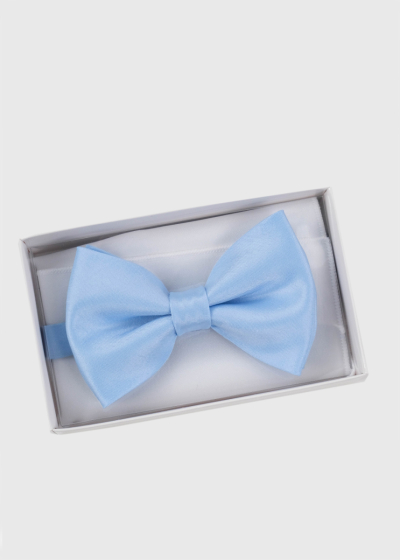 Light blue men's bow tie