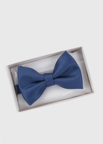 Blue men's bow tie