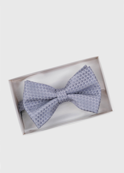 Grey men's bow tie