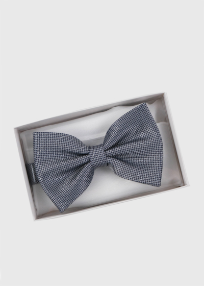 Grey men's bow tie