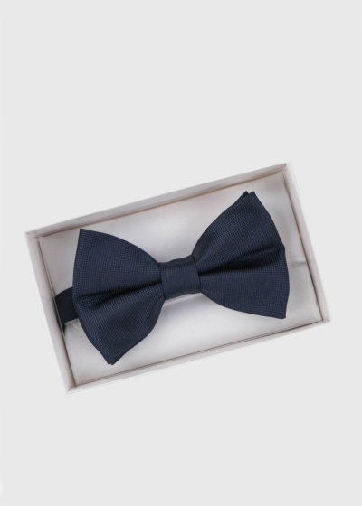 Dark blue men's bow tie