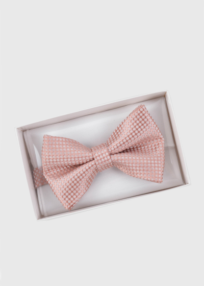 Pink men's bow tie