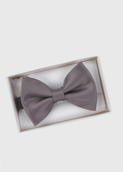 Dark grey men's bow tie