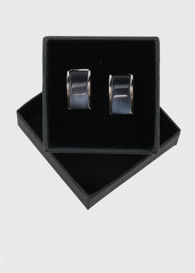 Grey men's cufflinks