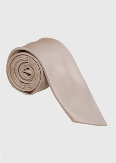 Beige men's tie