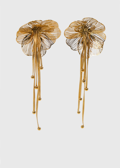 Simran gold-colored earrings