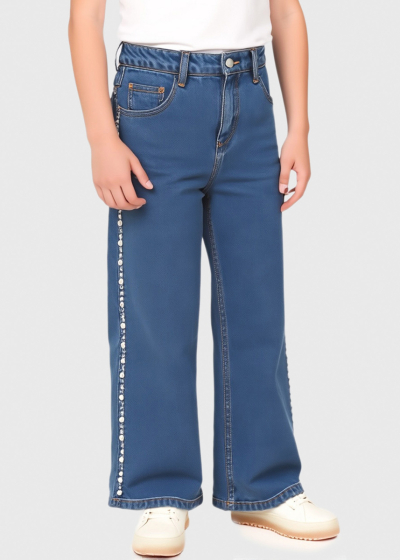 Rue синие джинсы с жемчужинами