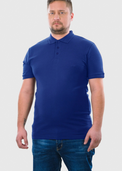 Berkant Plus Size blue Polo Shirt