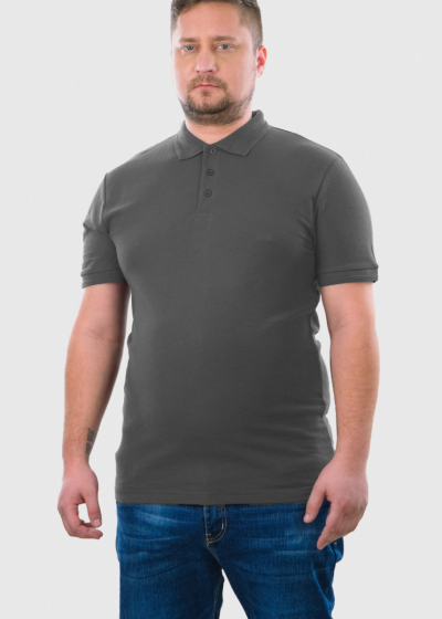 Berkant Plus Size grey Polo Shirt