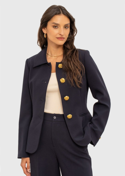 Noa dark blue blazer with buttons