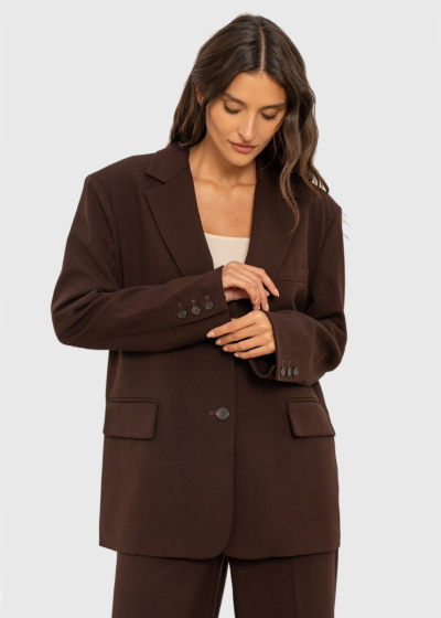 Samara dark brown oversized blazer