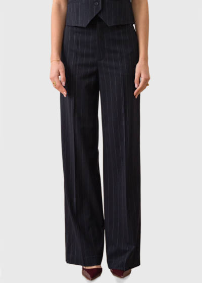 Aira dark blue striped pants