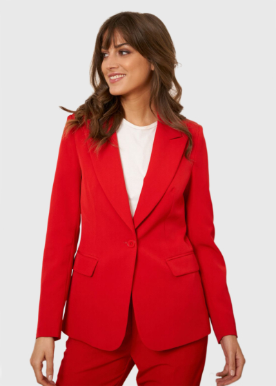 Saida red blazer