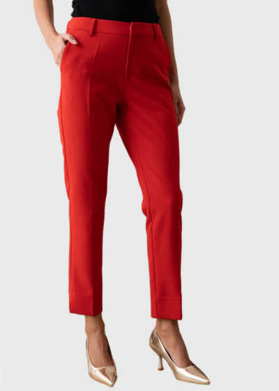 Adima red pants with pockets